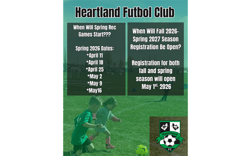 Spring 2026 Rec Dates/New 2026-2027 Spring Registration Coming Soon!