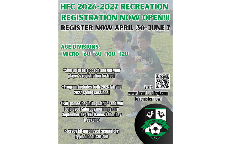 2026-2027 Rec/Academy Registration Now OPEN!!!